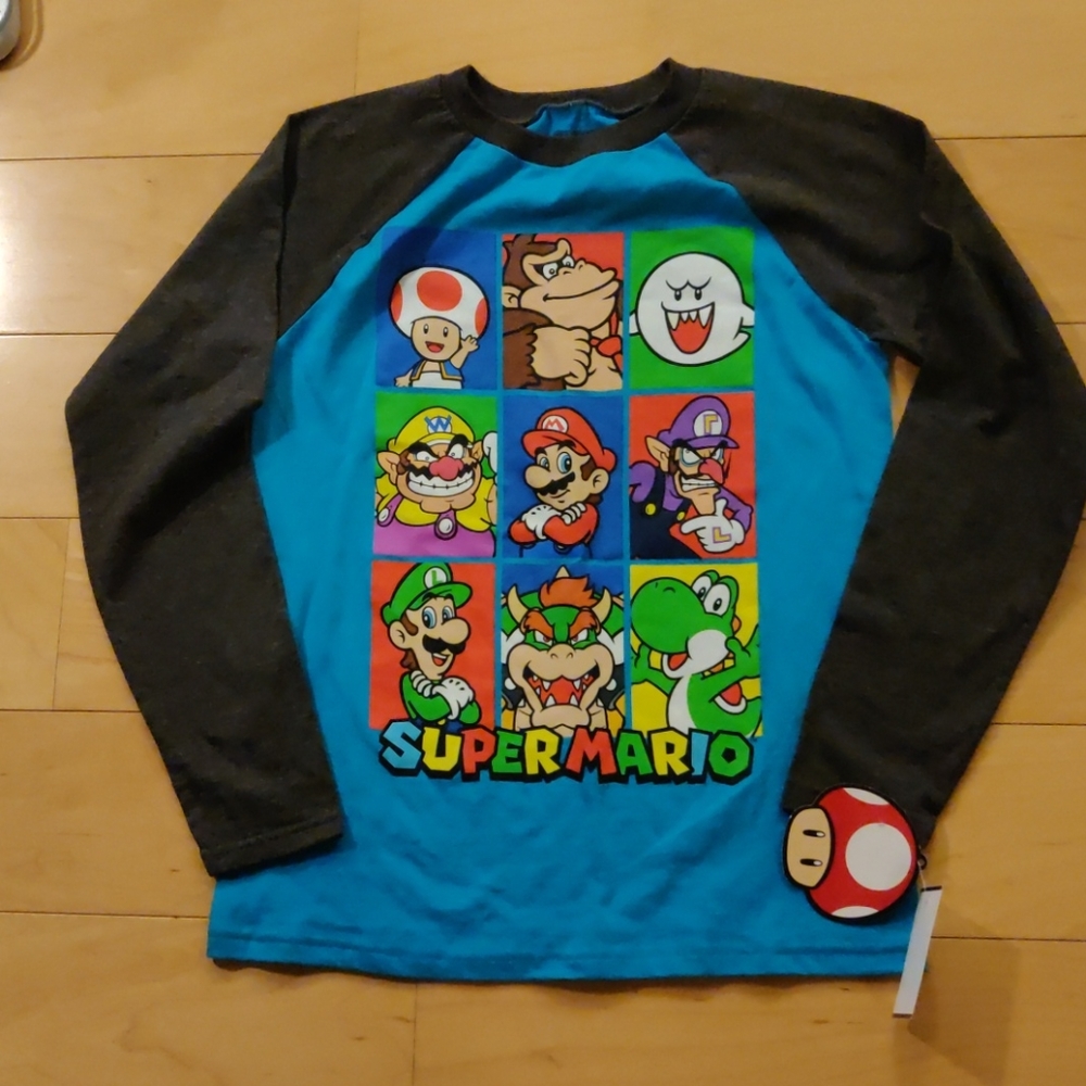 Super Mario long sleeves shirt (M)
